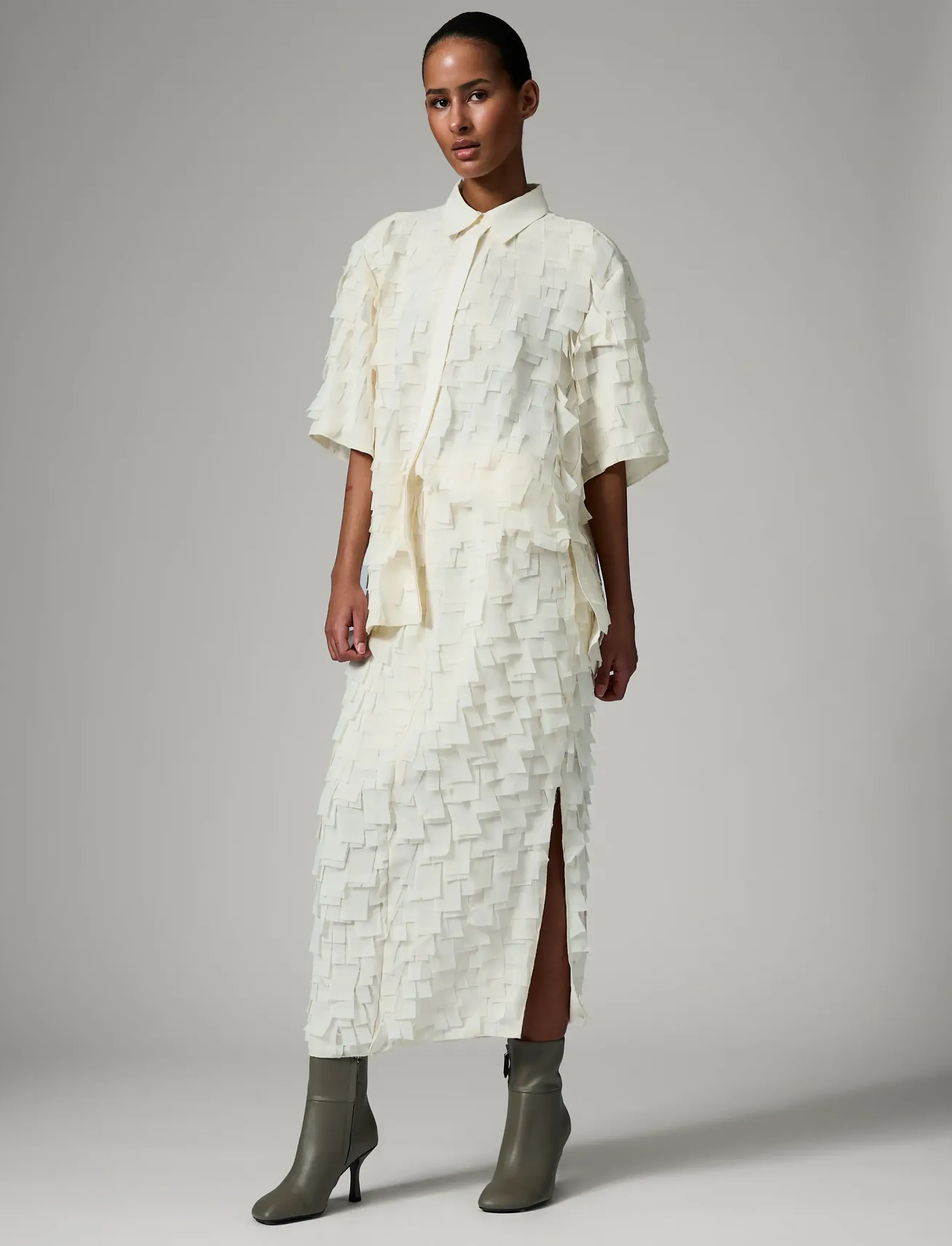 Day Birger et Mikkelsen - Flow - Chiffon Fringe - maxi röcke - jet stream - 3