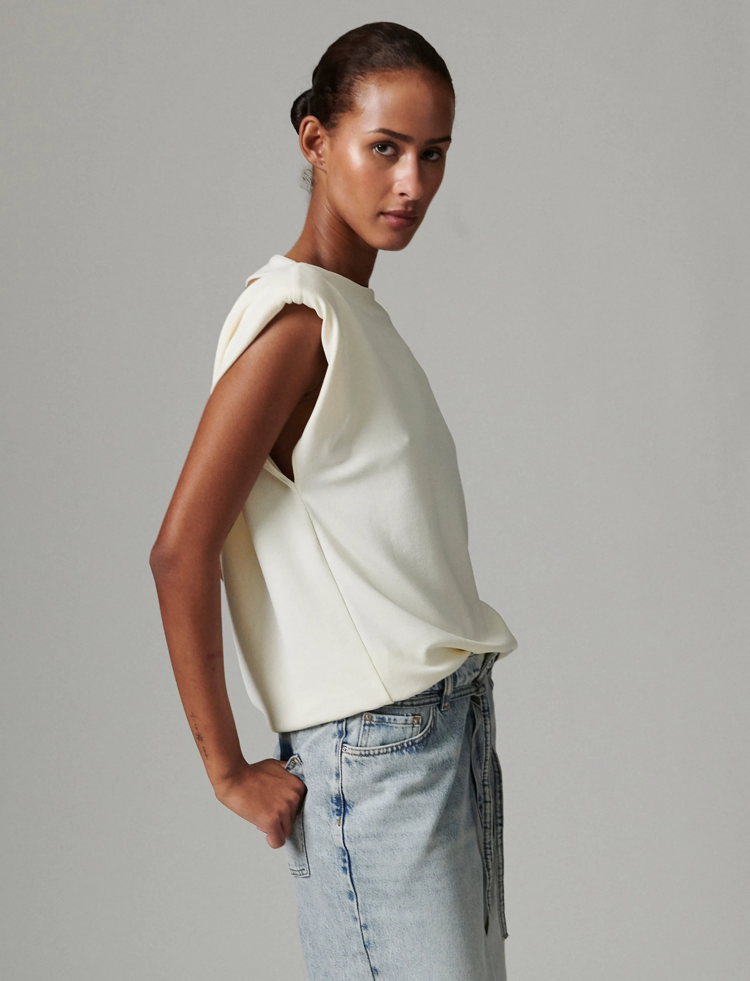 Day Birger et Mikkelsen - Patti - All Day Jersey - Ärmellose tops - jet stream - 3