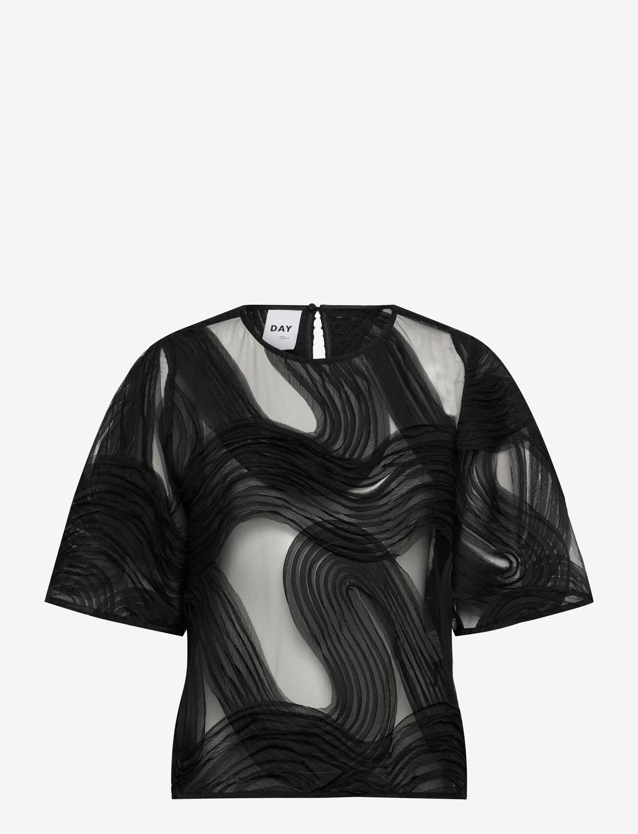 Day Birger et Mikkelsen - Tatiana - Crochet Lacy - kortärmade blusar - black - 1