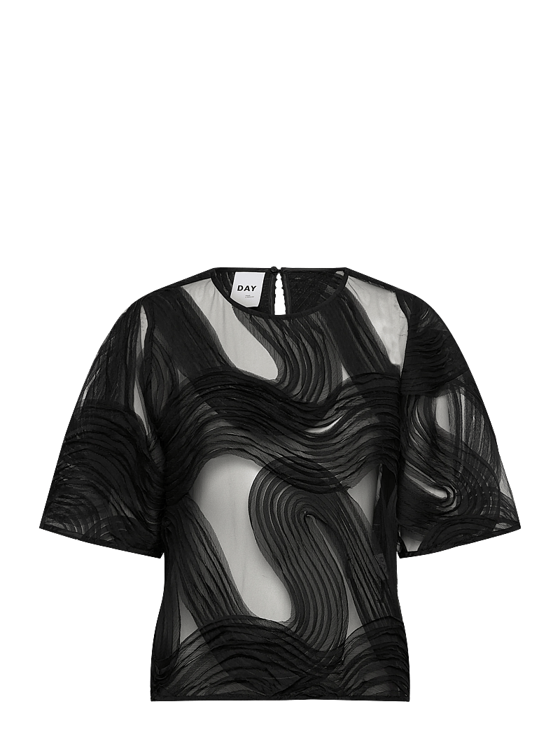 Day Birger et Mikkelsen - Tatiana - Crochet Lacy - kortärmade blusar - black - 1