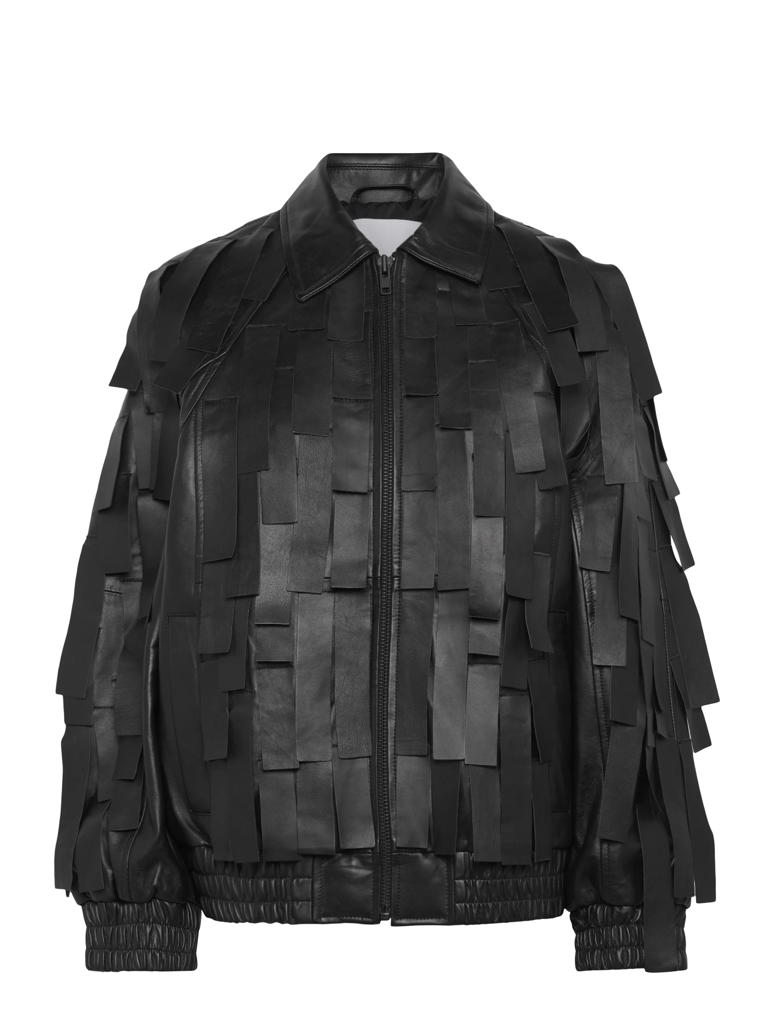 Day Birger et Mikkelsen Rafia - Soft Lamb Leather - Leren jassen - BLACK / black