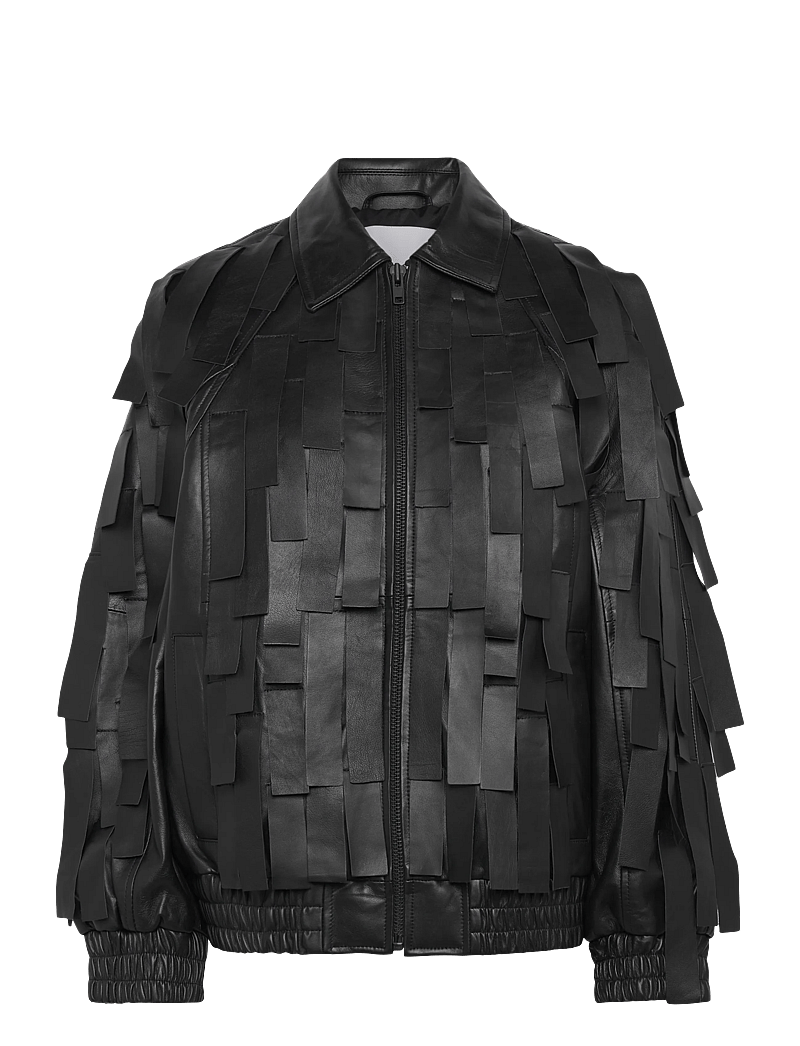 Day Birger et Mikkelsen - Rafia - Soft Lamb Leather - forårsjakker - black - 1
