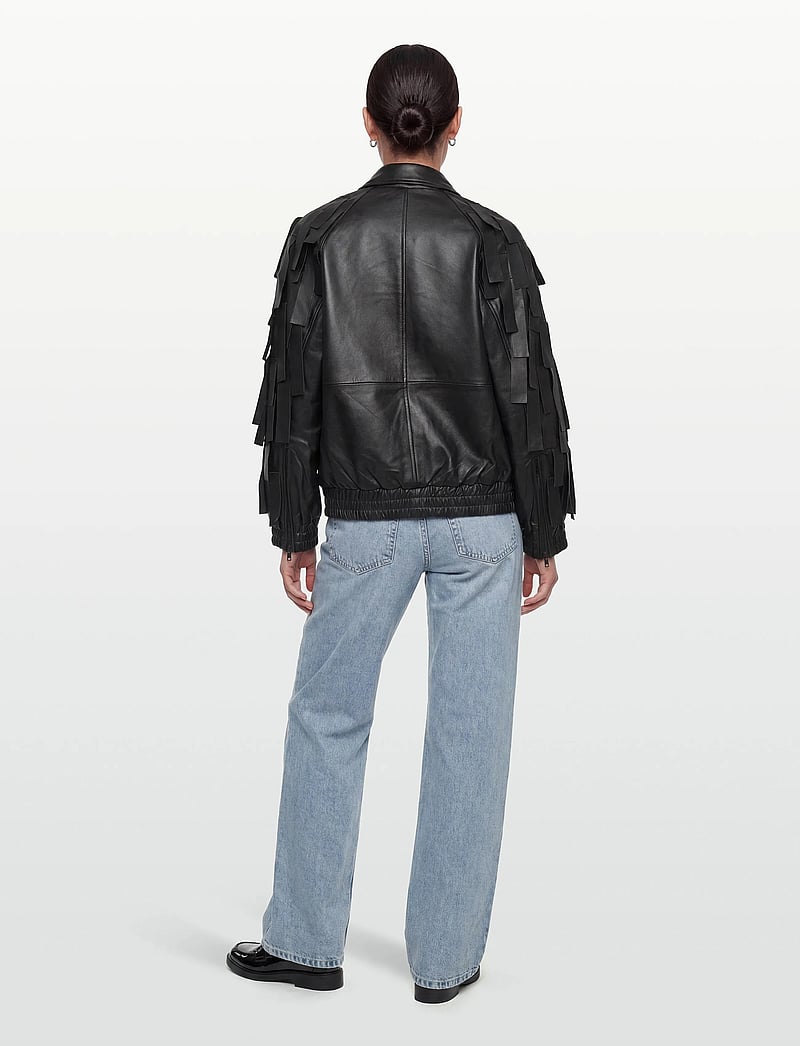 Day Birger et Mikkelsen - Rafia - Soft Lamb Leather - forårsjakker - black - 4
