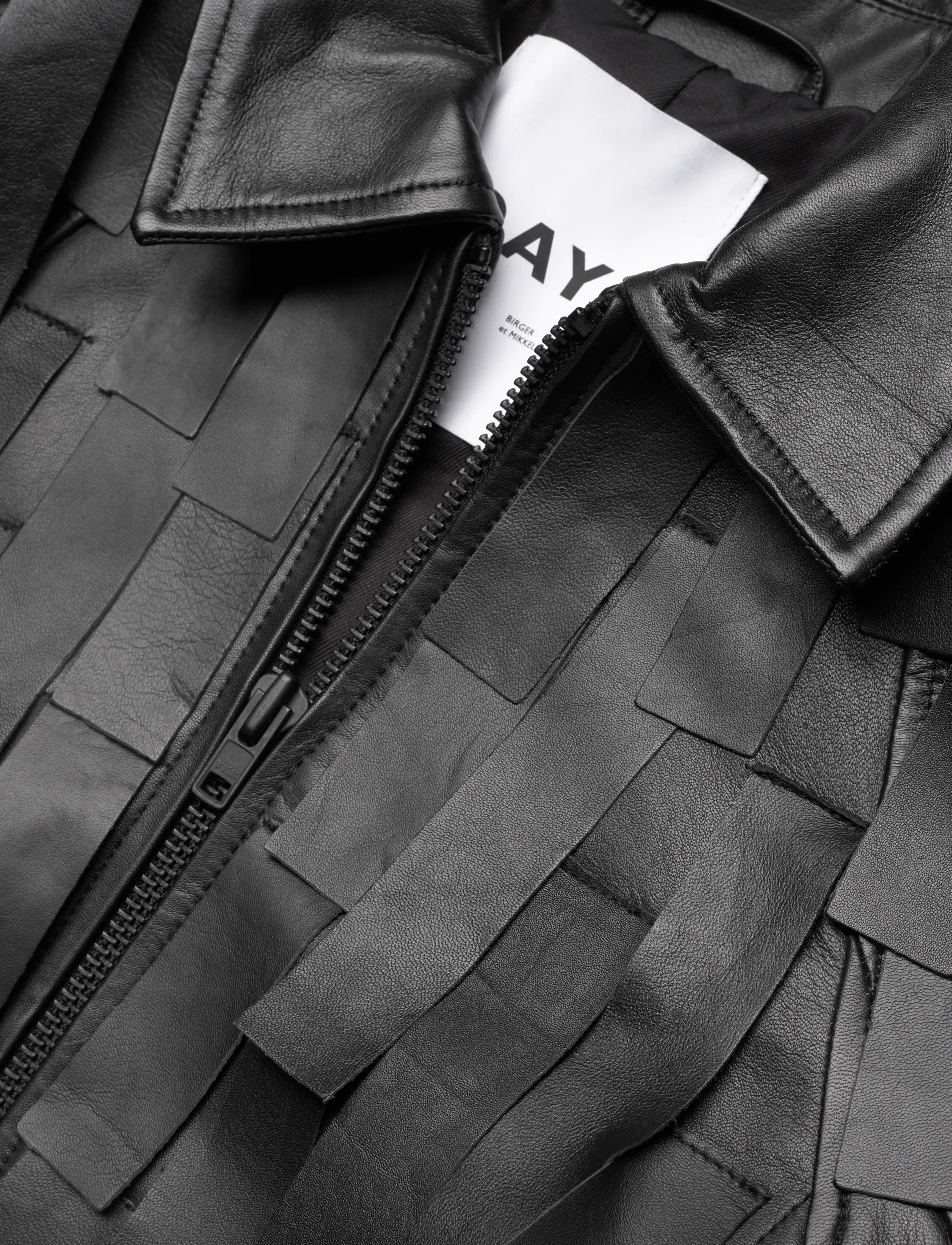 Day Birger et Mikkelsen - Rafia - Soft Lamb Leather - frühlingsjacken - black - 5