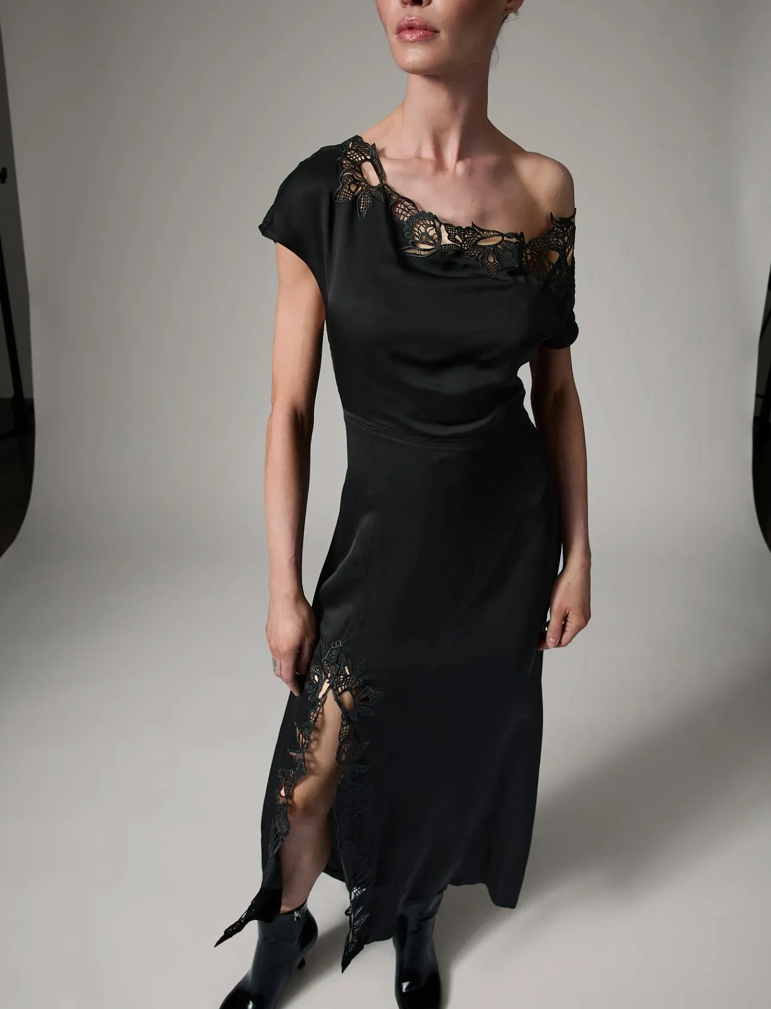 Day Birger et Mikkelsen Mary Matte Crepe, 34, Dresses, Schwarz - Knee-length & Midi, Frauen