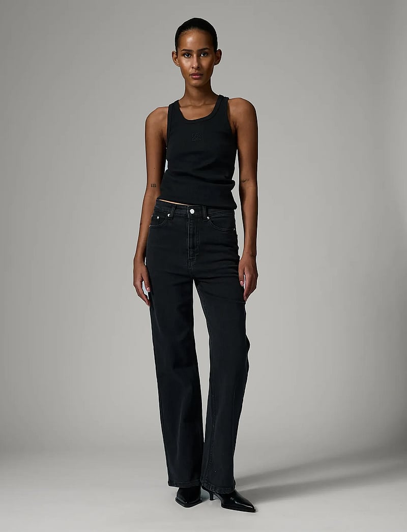 Day Birger et Mikkelsen - Cai - Black Washed Denim Stretch - brede jeans - black - 0