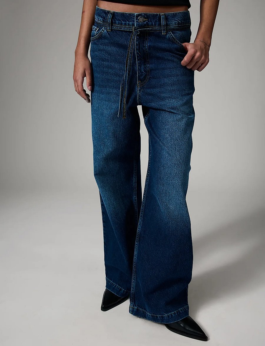 Day Birger et Mikkelsen - Elijah - Medium Blue Denim - hosen mit weitem bein - medium blue - 4