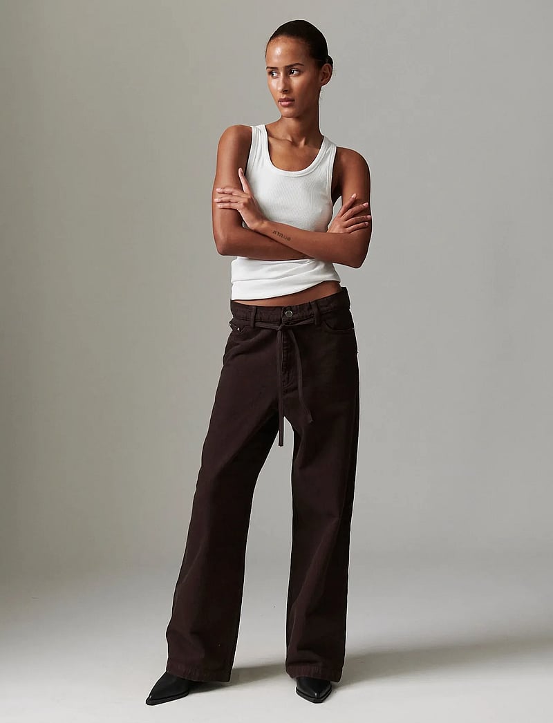 Day Birger et Mikkelsen - Elijah - Soft Canvas Twill - bukser med brede ben - java - 0