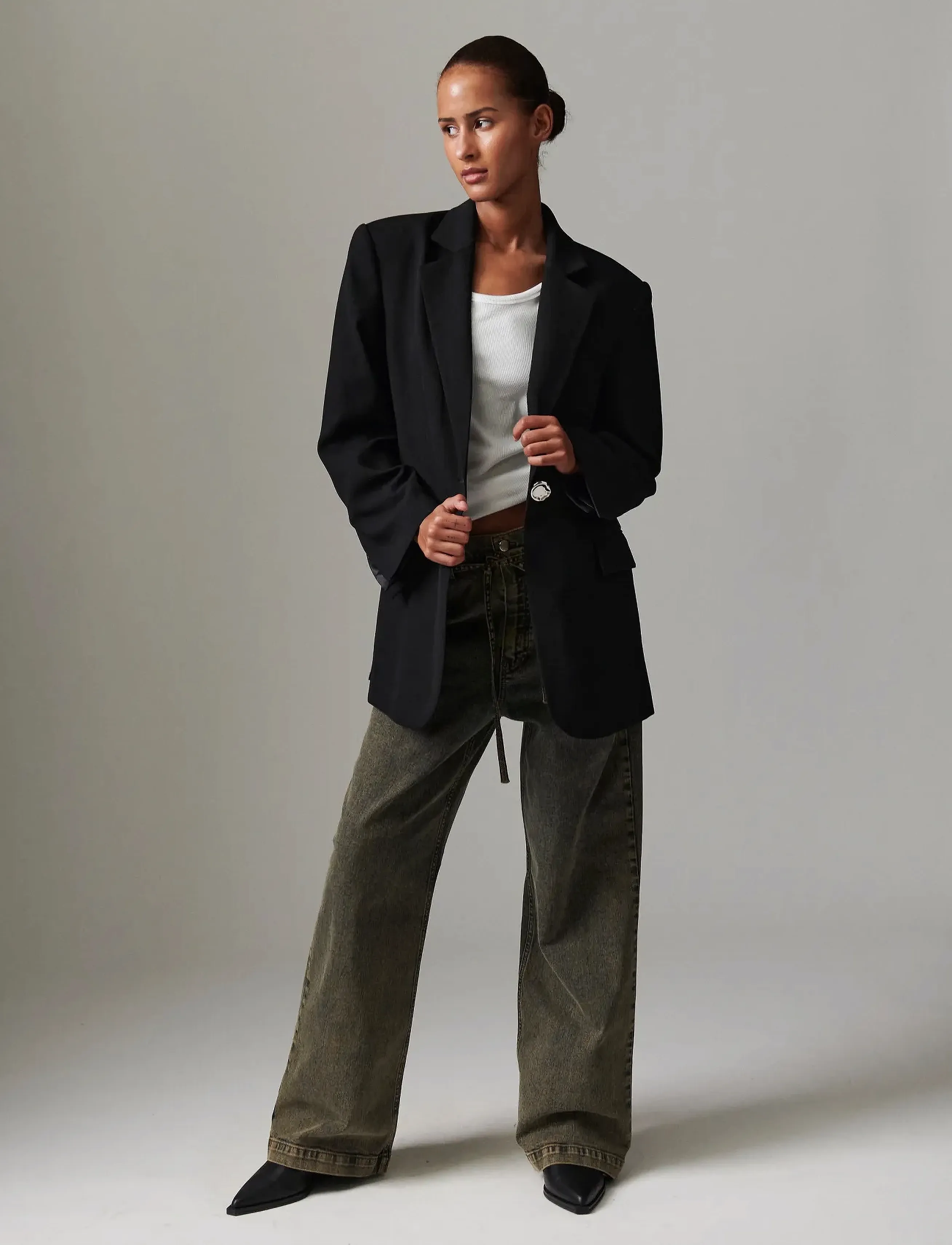 Day Birger et Mikkelsen Eltona Classic Gabardine, Kvinder, Klassisk Blazer, Sort, Str: 38
