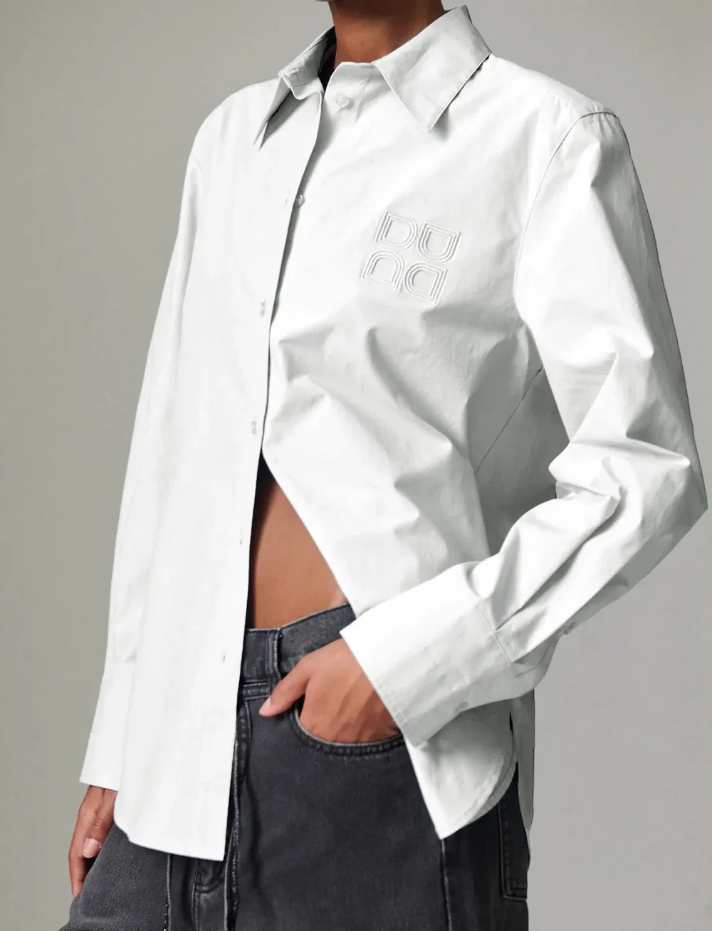 Day Birger et Mikkelsen - Jojo - Poplina - chemises en jeans - bright white - 2