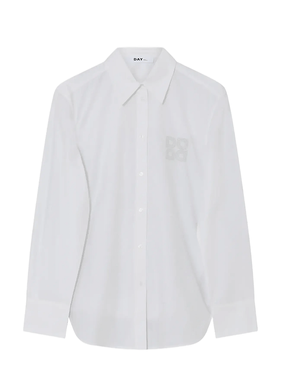 Day Birger et Mikkelsen - Jojo - Poplina - jeanshemden - bright white - 0
