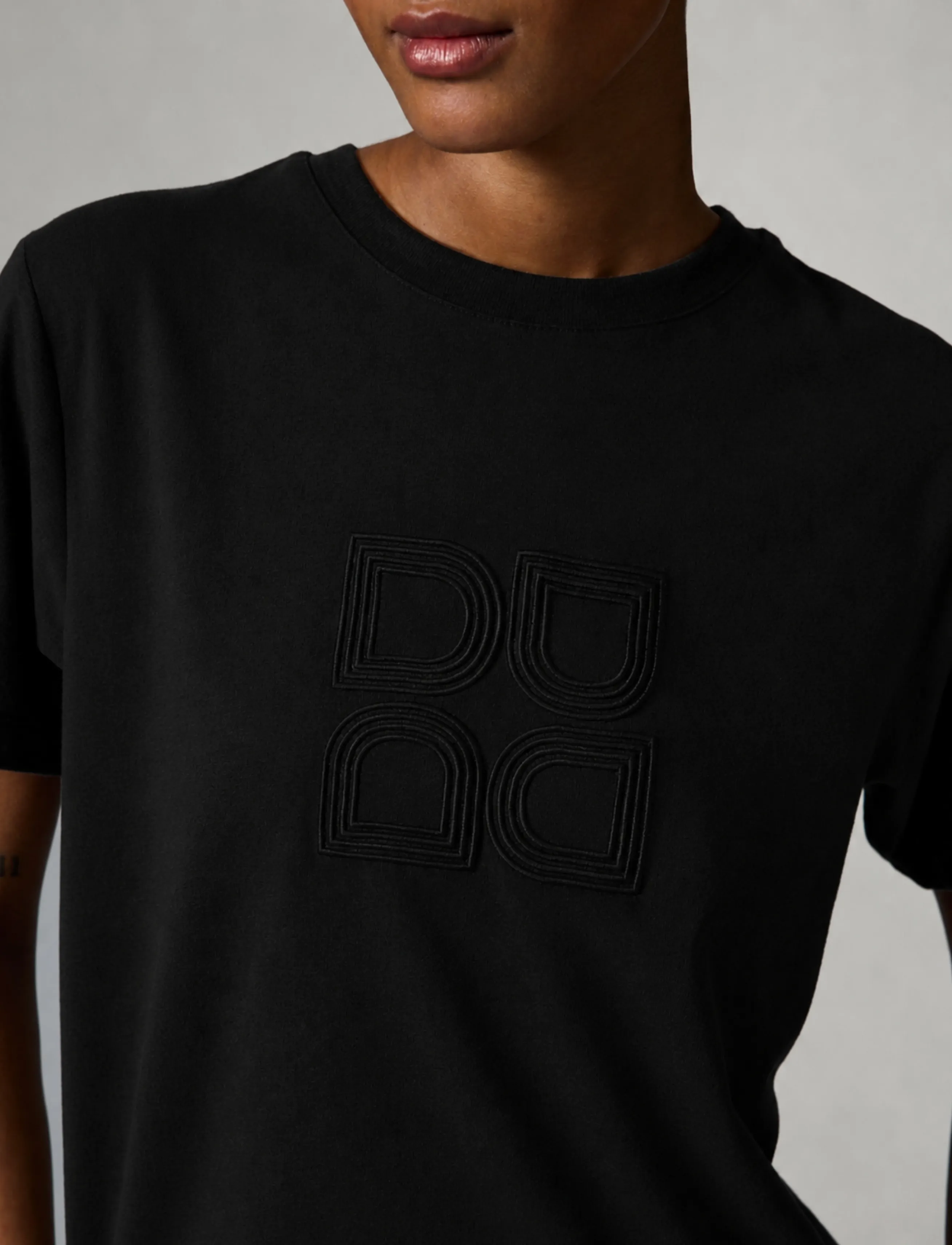 Day Birger et Mikkelsen - Parry Logo- Heavy Jersey - t-särgid - black - 3