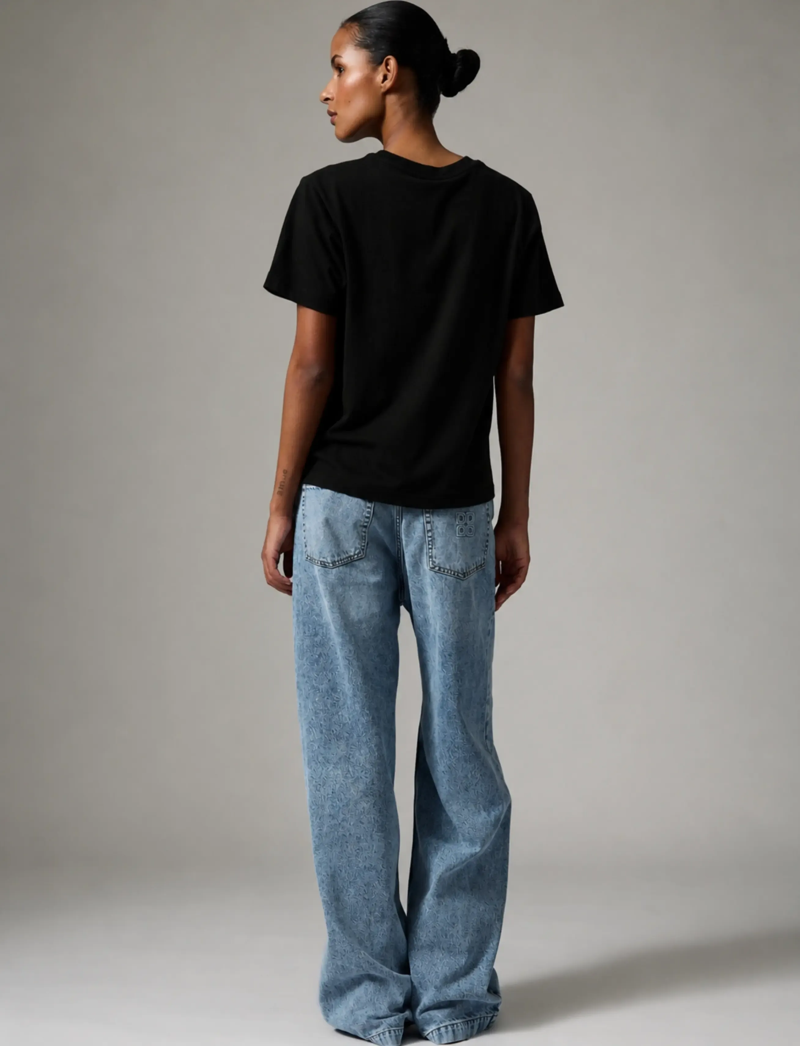 Day Birger et Mikkelsen - Parry Logo- Heavy Jersey - t-särgid - black - 5