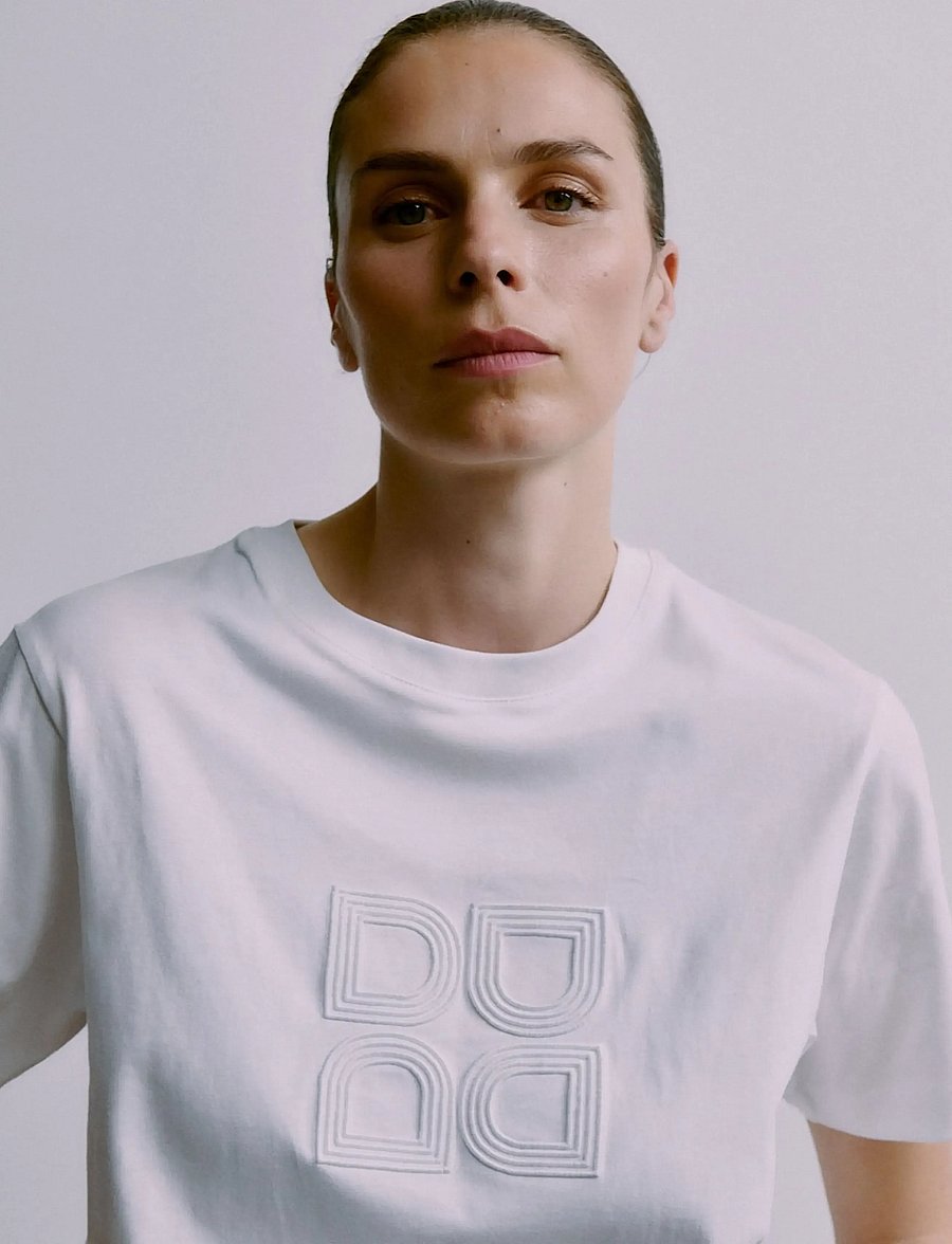 Day Birger et Mikkelsen - Parry Logo- Heavy Jersey - t-shirts & tops - bright white - 0