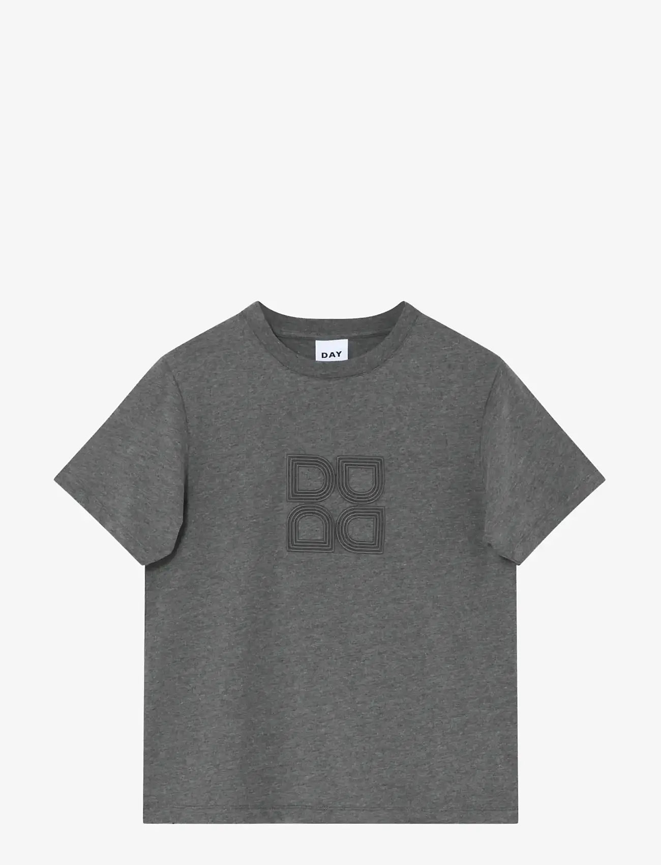 Day Birger et Mikkelsen - Parry Logo- Heavy Jersey - t-shirts - medium grey melange - 0