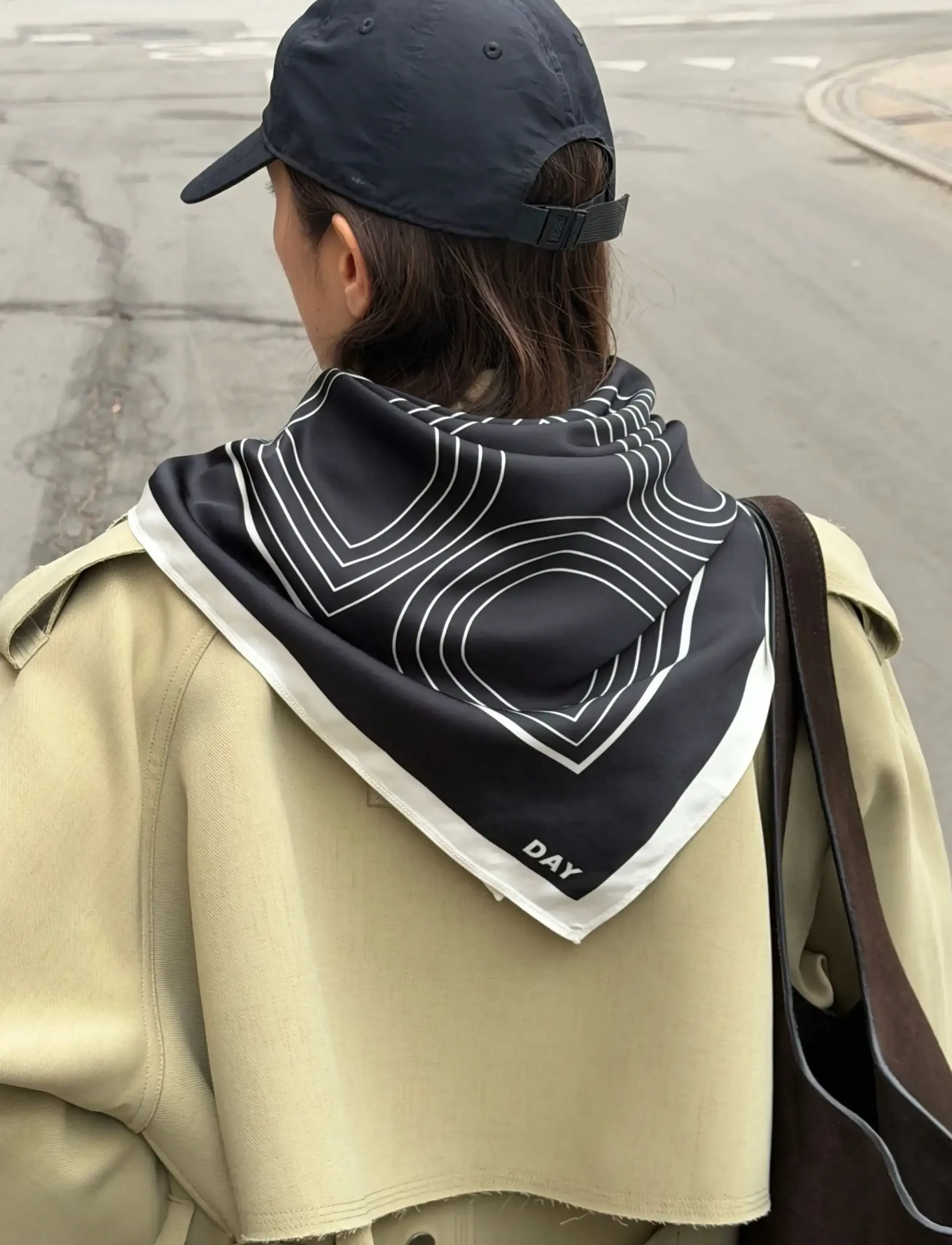 Day Birger et Mikkelsen DAYSille Medium - Daily Scarf - Everyday Style - BLACK / black