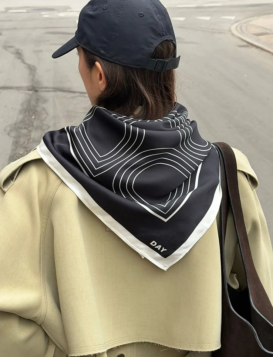 Day Birger et Mikkelsen - DAYSille Medium - Daily Scarf - fashion trends - black - 0