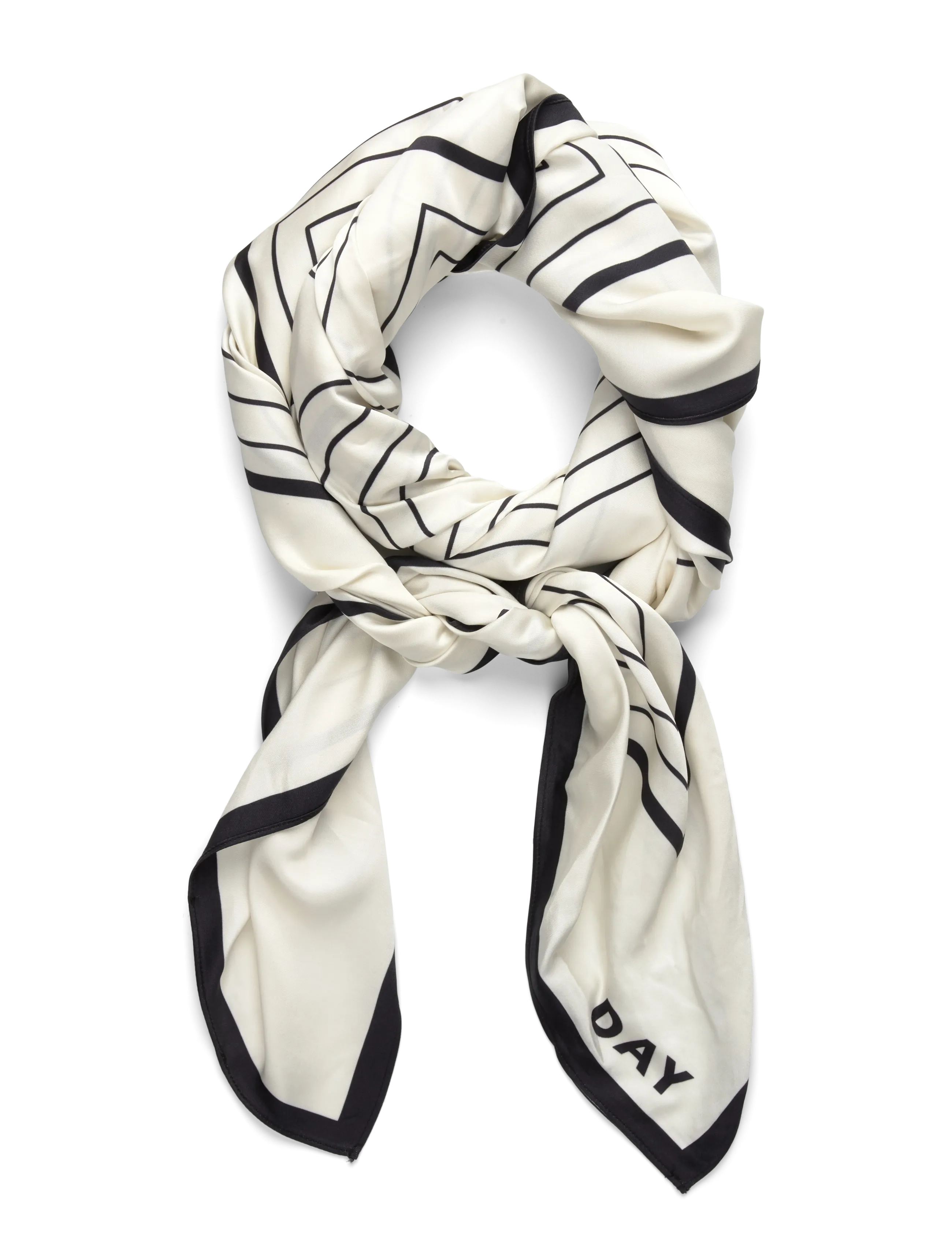 Day Birger et Mikkelsen Sille - Daily Scarf - Schals - VANILLA ICE / white