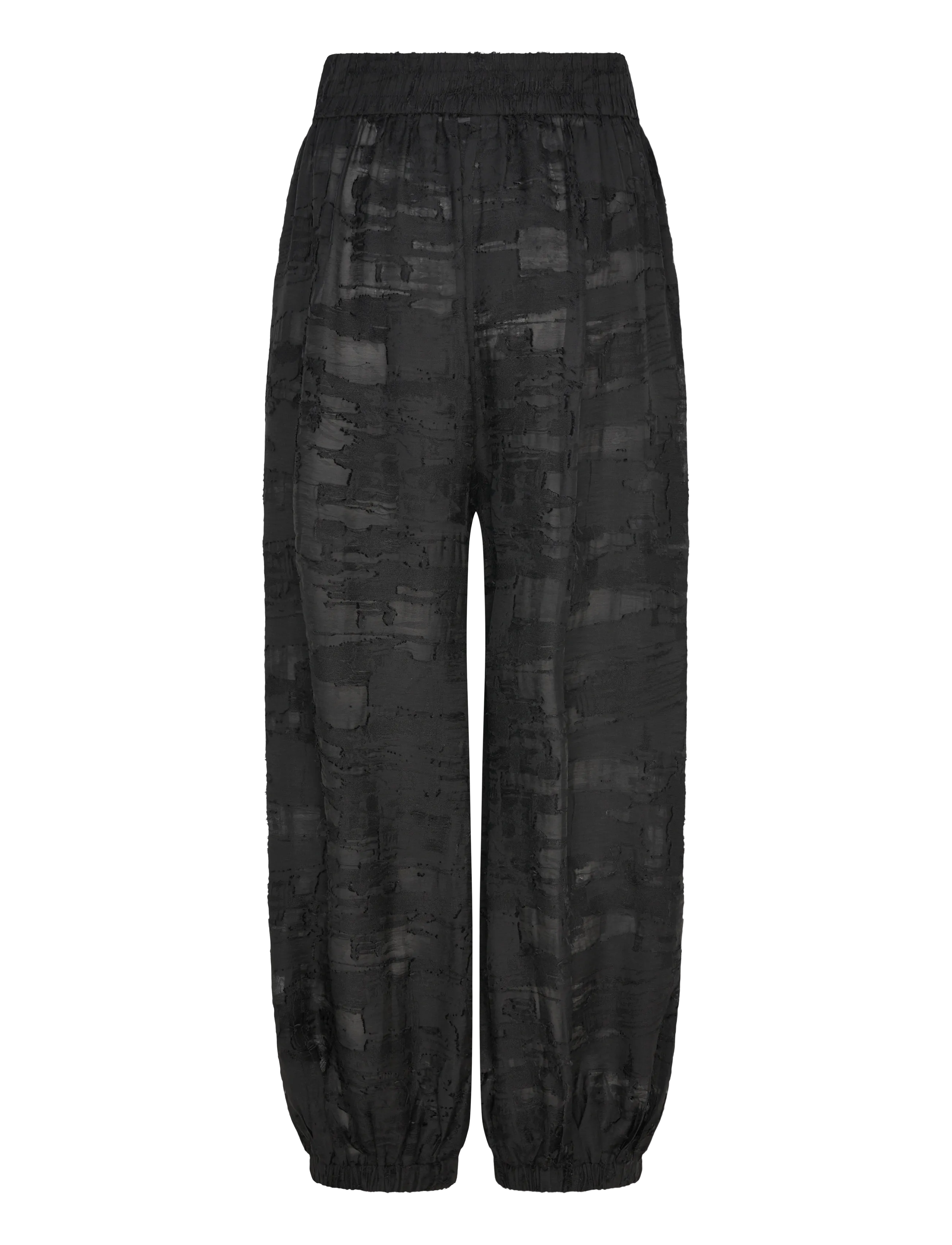 Day Birger et Mikkelsen - Barbo- Jacquard Torn - hosen mit weitem bein - black - 2