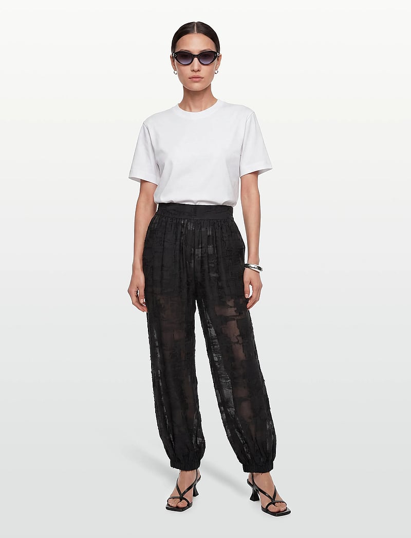 Day Birger et Mikkelsen - Barbo- Jacquard Torn - bukser med brede ben - black - 0