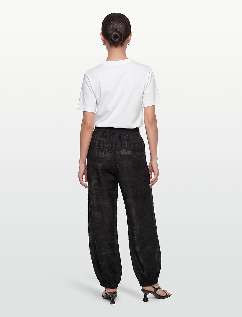 Day Birger et Mikkelsen - Barbo- Jacquard Torn - bukser med brede ben - black - 4