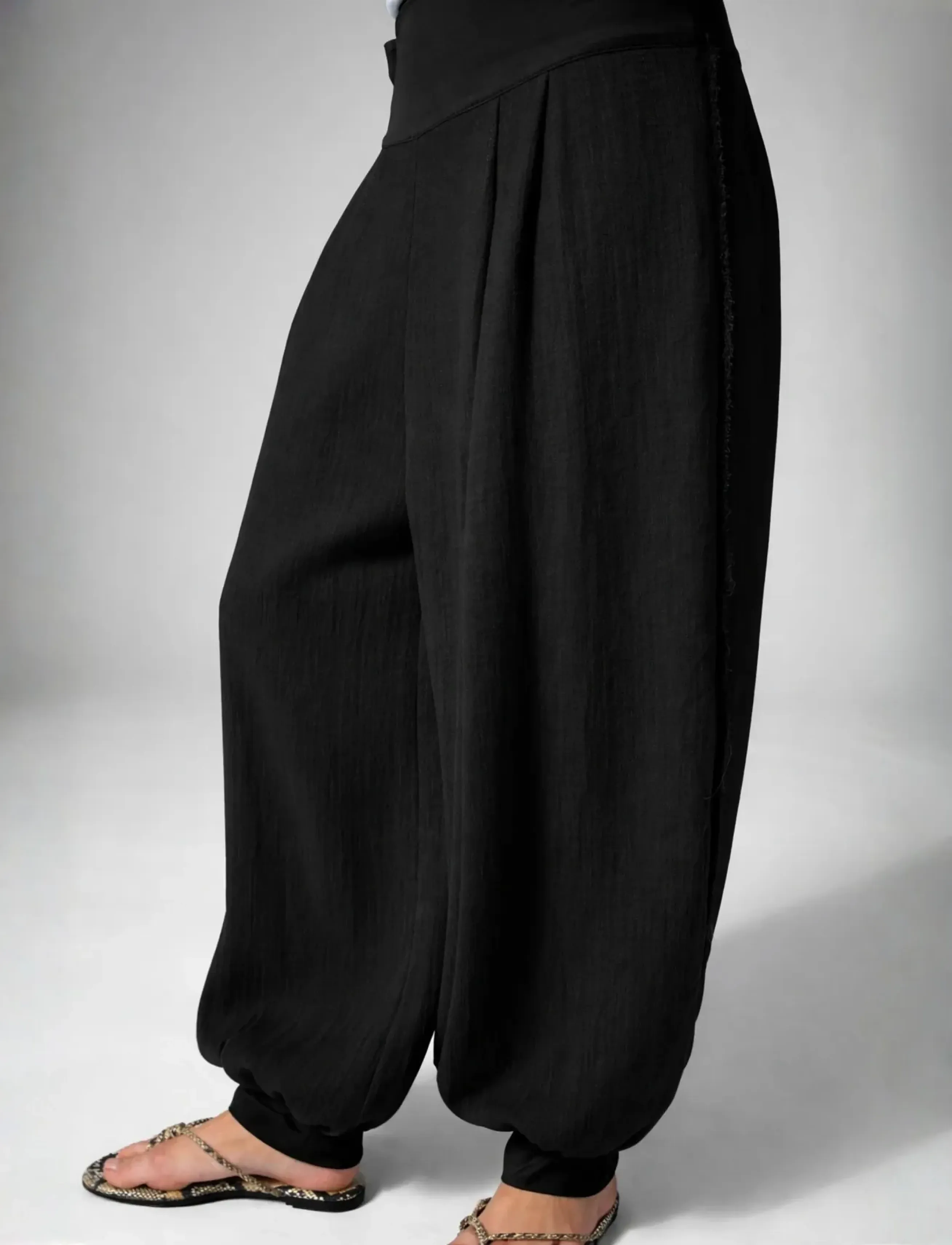 Day Birger et Mikkelsen - Beate - Contrast Linen - linnebyxor - black - 3