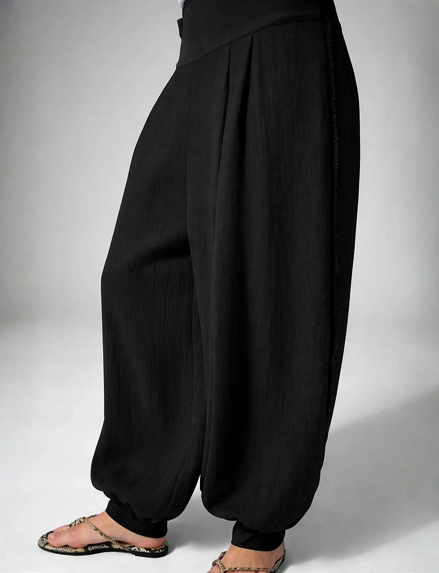 Day Birger et Mikkelsen - Beate - Contrast Linen - leinenhosen - black - 3