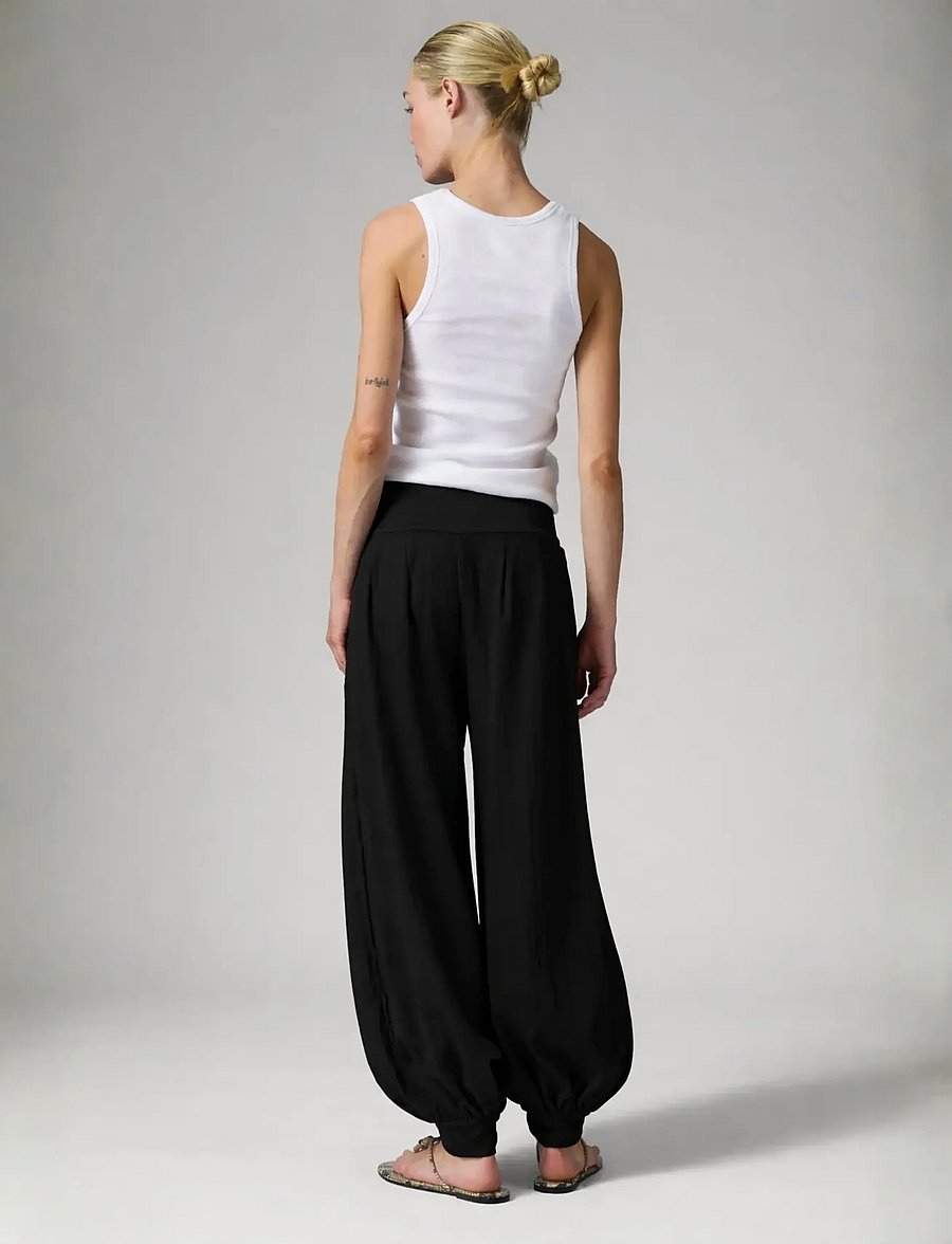 Day Birger et Mikkelsen - Beate - Contrast Linen - leinenhosen - black - 4