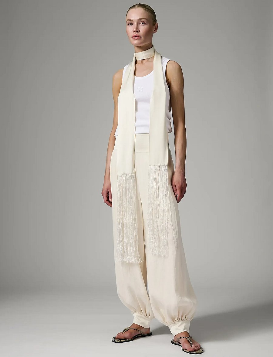 Day Birger et Mikkelsen - Beate - Contrast Linen - leinenhosen - jet stream - 4