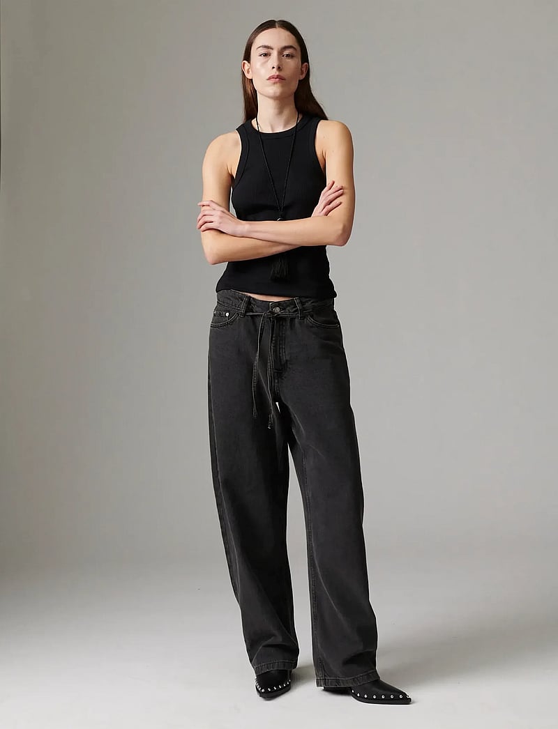 Day Birger et Mikkelsen - Blaire - Black Denim - barrel jeans - black - 0