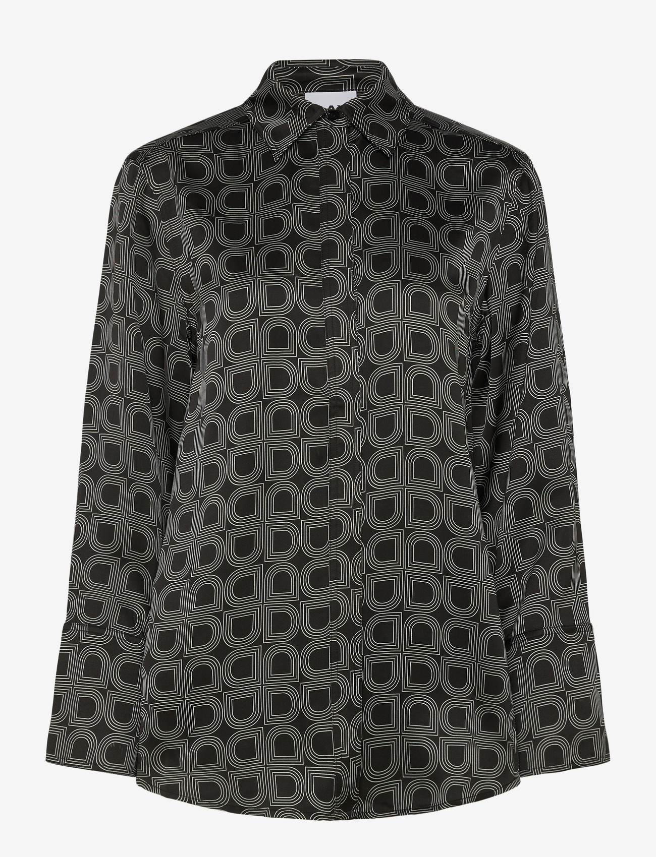 Day Birger et Mikkelsen - Plymo- Fluid Viscose - denim shirts - black - 1