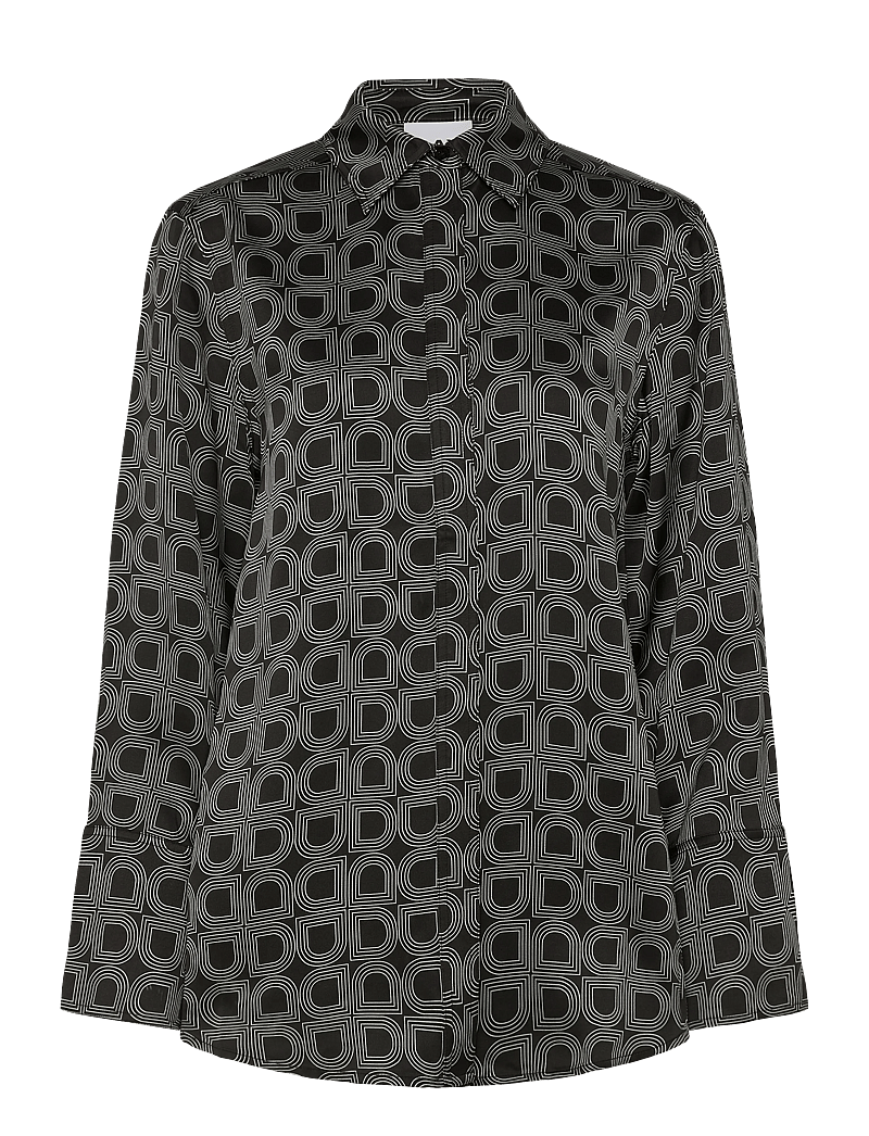 Day Birger et Mikkelsen - Plymo- Fluid Viscose - denim shirts - black - 1