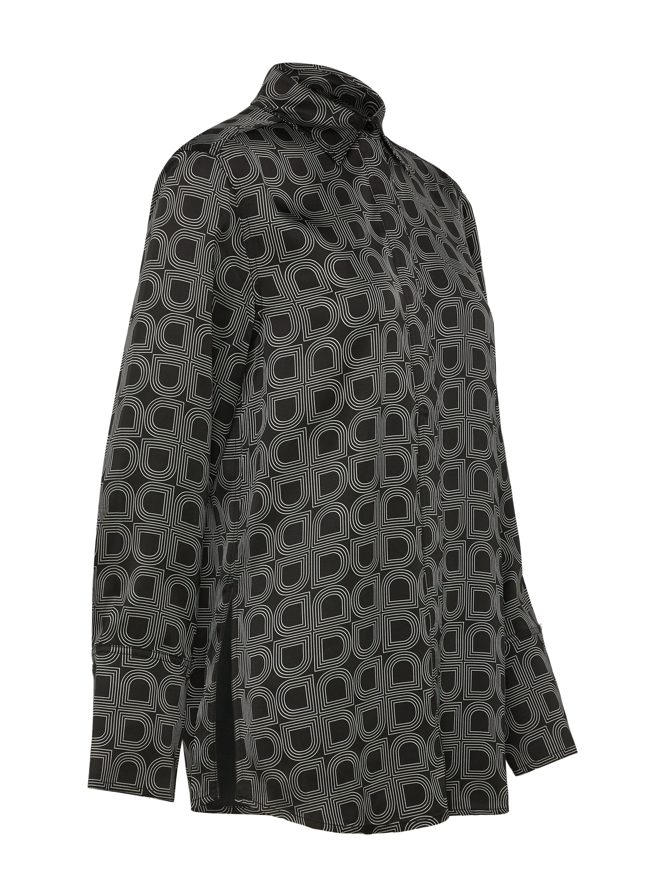 Day Birger et Mikkelsen - Plymo- Fluid Viscose - long-sleeved shirts - black - 3