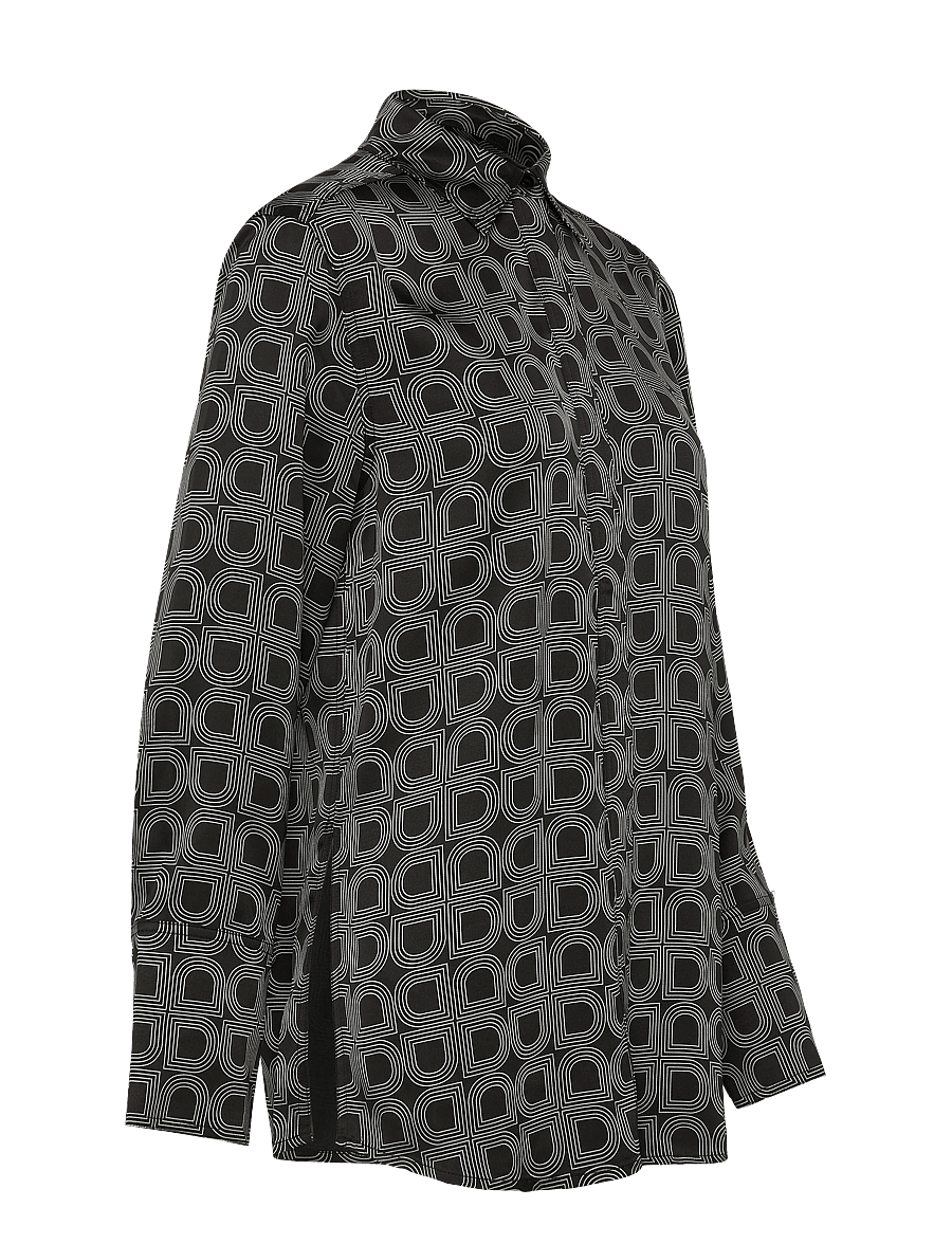 Day Birger et Mikkelsen - Plymo- Fluid Viscose - denimskjorter - black - 3