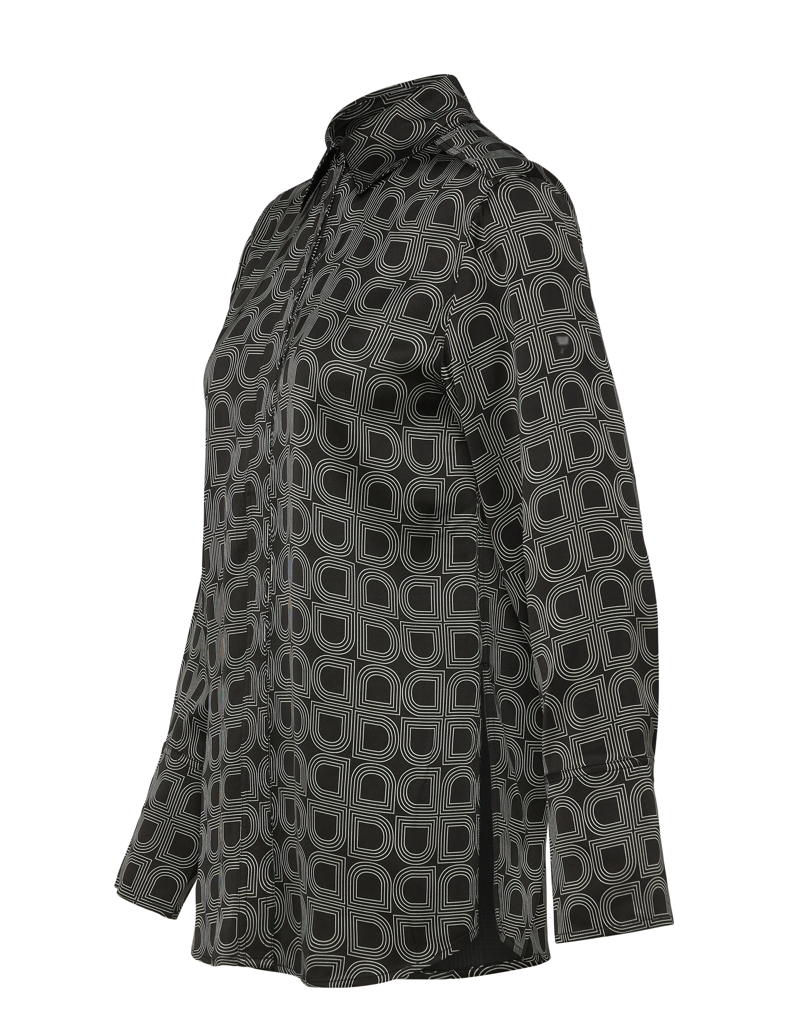 Day Birger et Mikkelsen - Plymo- Fluid Viscose - long-sleeved shirts - black - 4