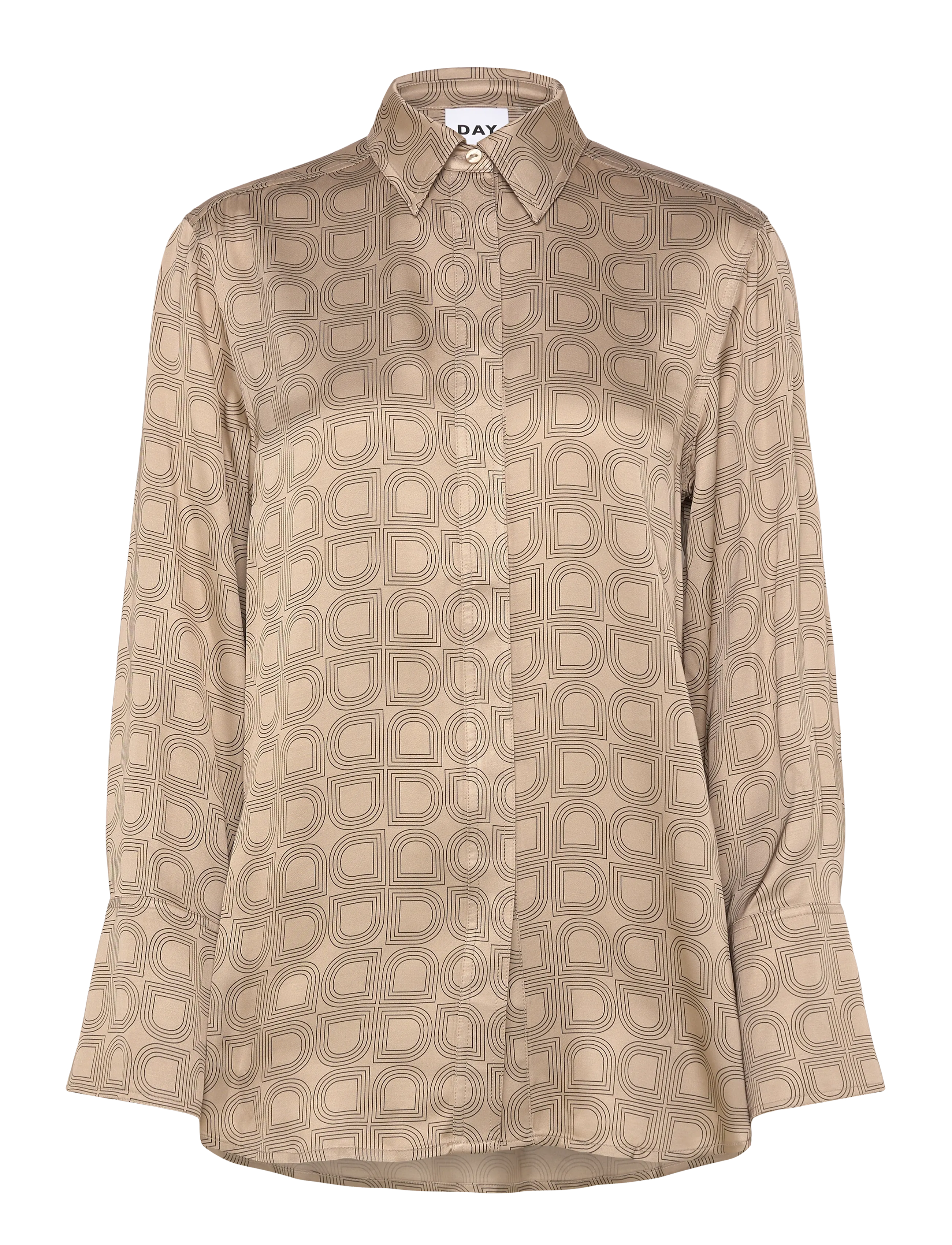 Day Birger et Mikkelsen Plymo- Fluid Viscose - Kläder - HUMUS / beige