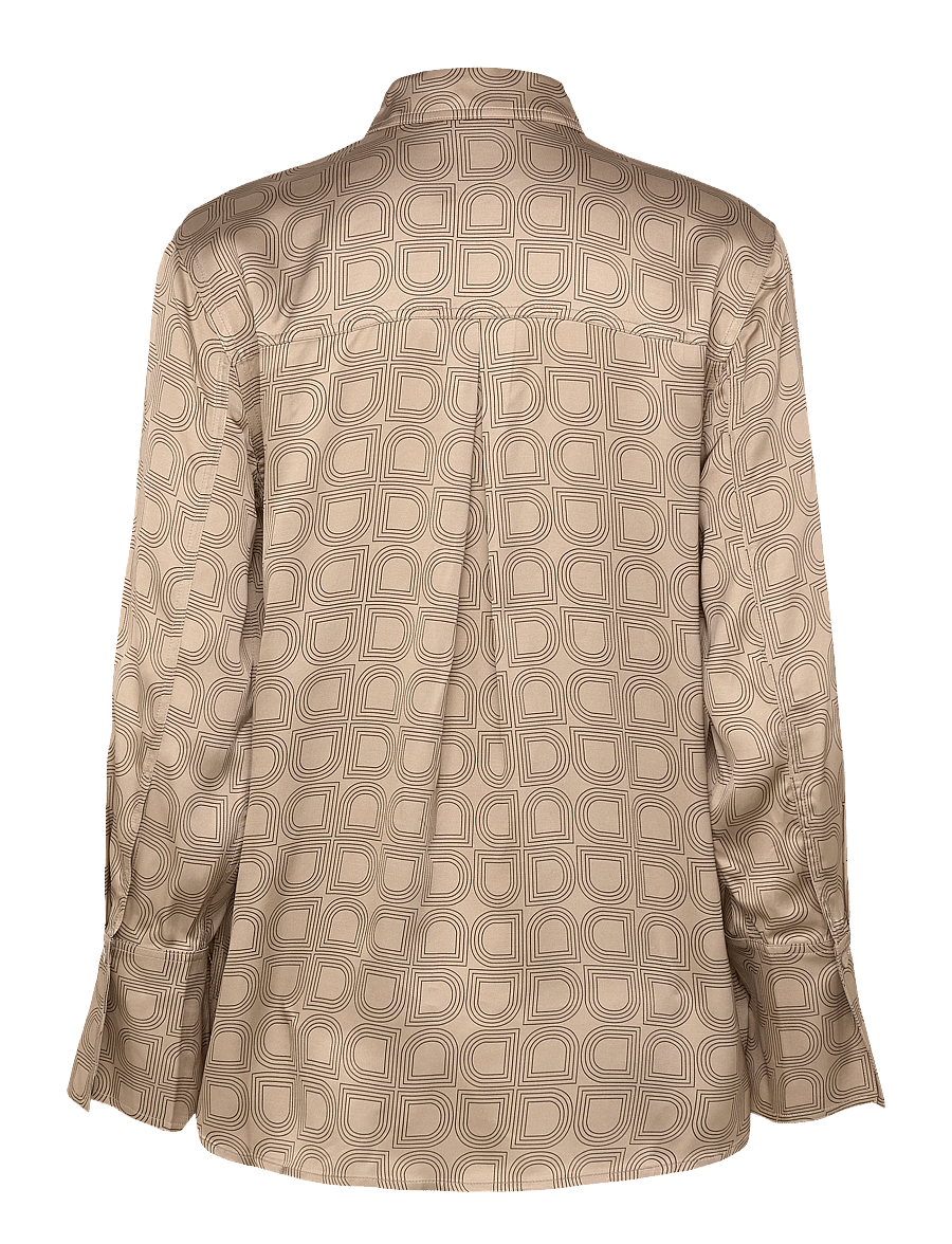 Day Birger et Mikkelsen - Plymo- Fluid Viscose - denimskjorter - humus - 2