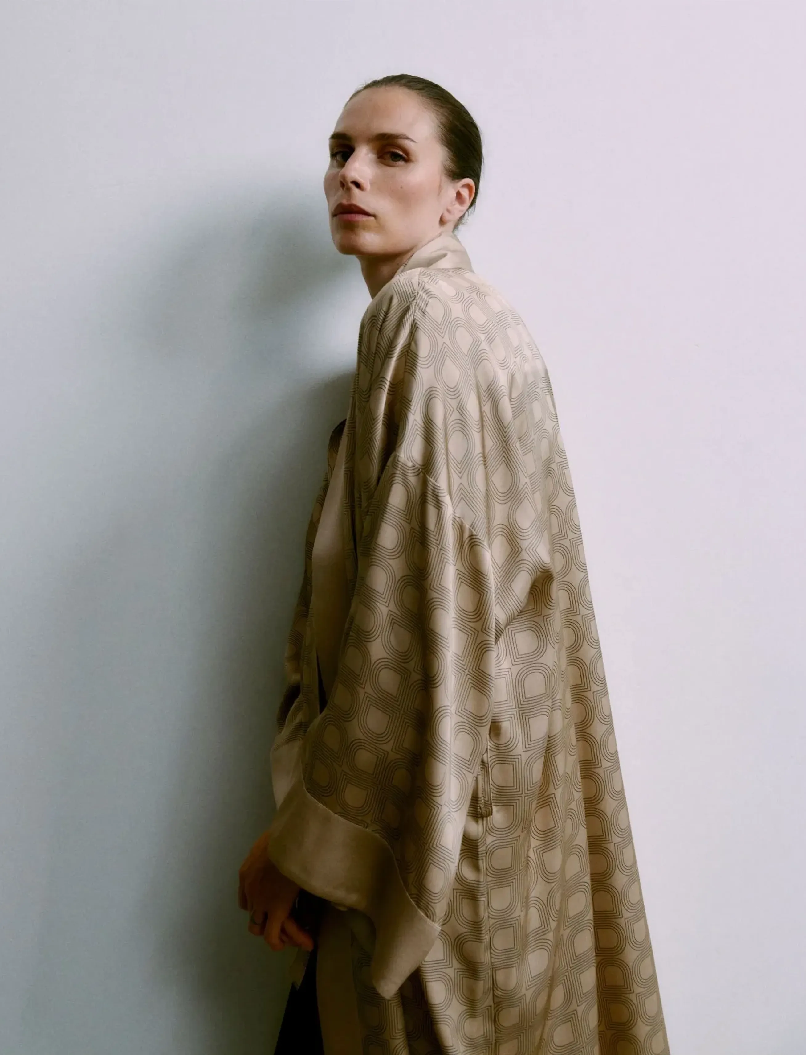 Day Birger et Mikkelsen Plymo- Fluid Viscose, 40, Beige, Skjorter > Langærmede, Dame