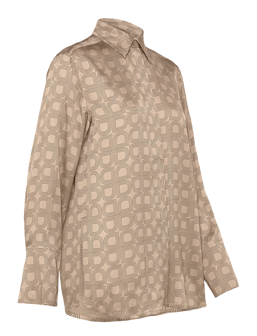 Day Birger et Mikkelsen - Plymo- Fluid Viscose - denimskjorter - humus - 3