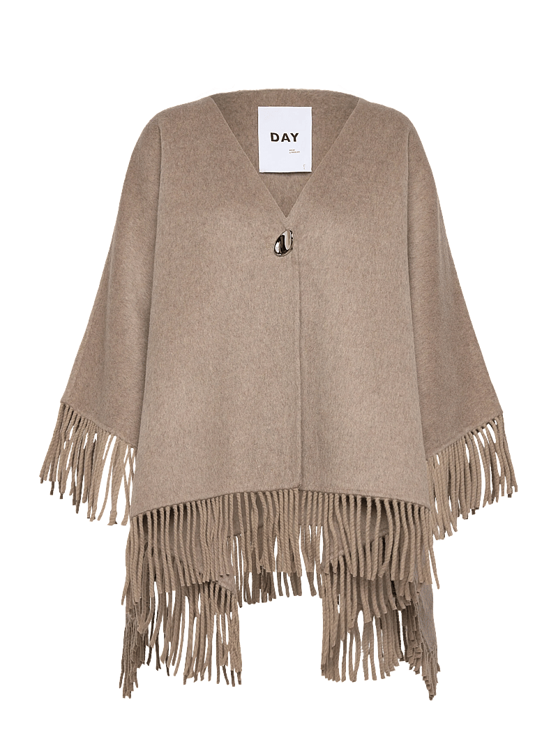 Day Birger et Mikkelsen - Sybil Fringes - Double Faced Wool - spring jackets - beige melange - 1