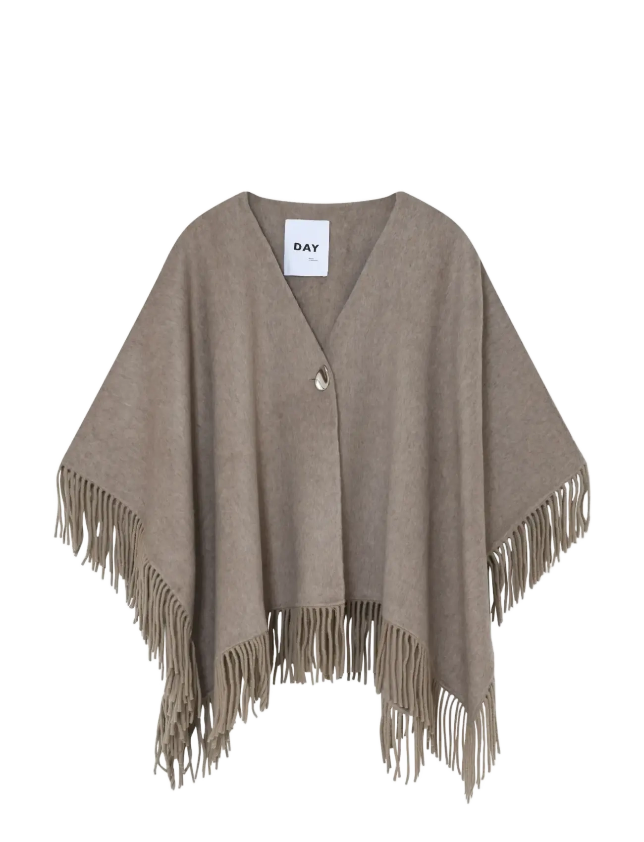 Day Birger et Mikkelsen - Sybil Fringes - Double Faced Wool - frühlingsjacken - beige melange - 3