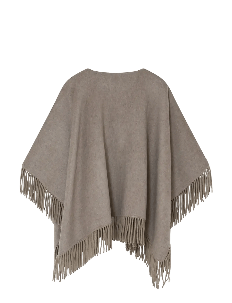 Day Birger et Mikkelsen - Sybil Fringes - Double Faced Wool - frühlingsjacken - beige melange - 4