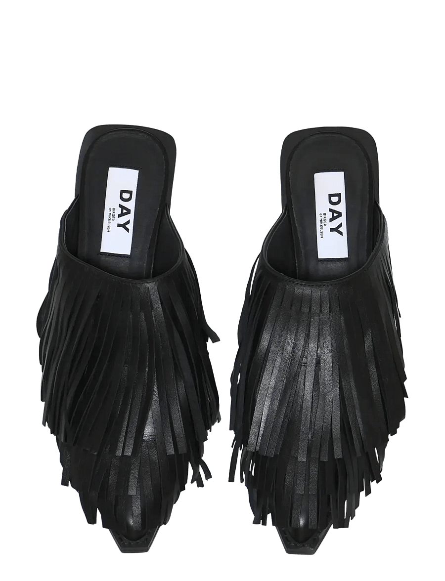 Day Birger et Mikkelsen - Dever Fringes - Mules - black - 2
