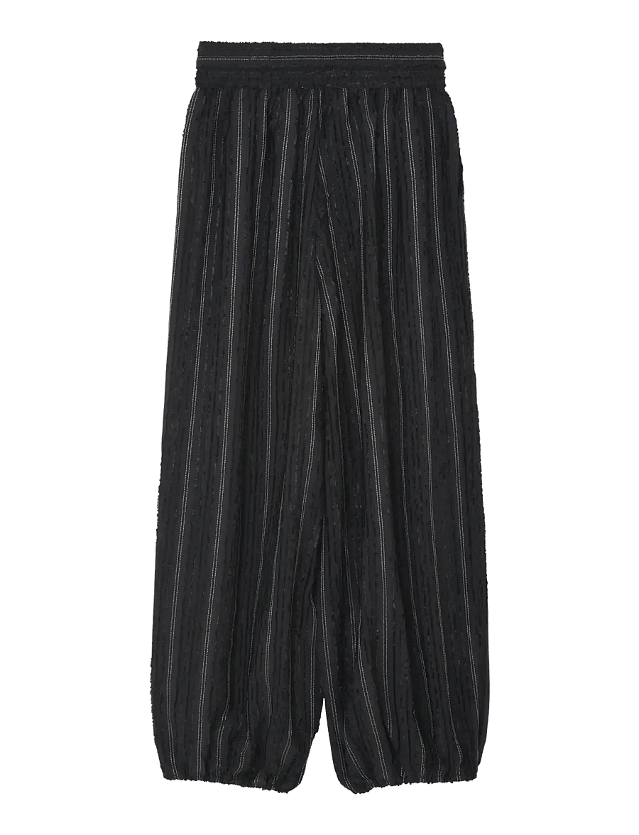 Day Birger et Mikkelsen - DAYHarsha - Raw Stripes - barrelbyxor - black - 1