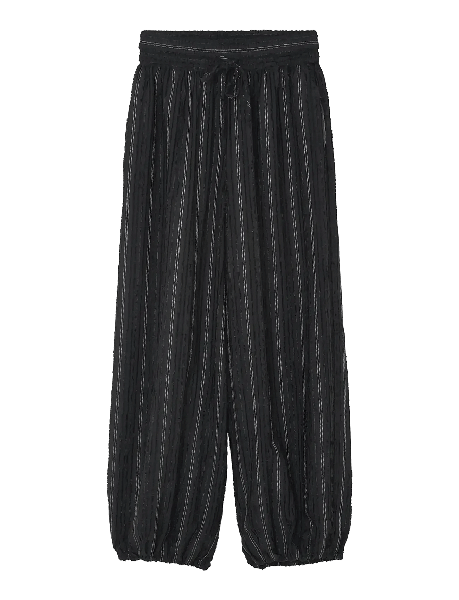 Day Birger et Mikkelsen - DAYHarsha - Raw Stripes - barrelbyxor - black - 2