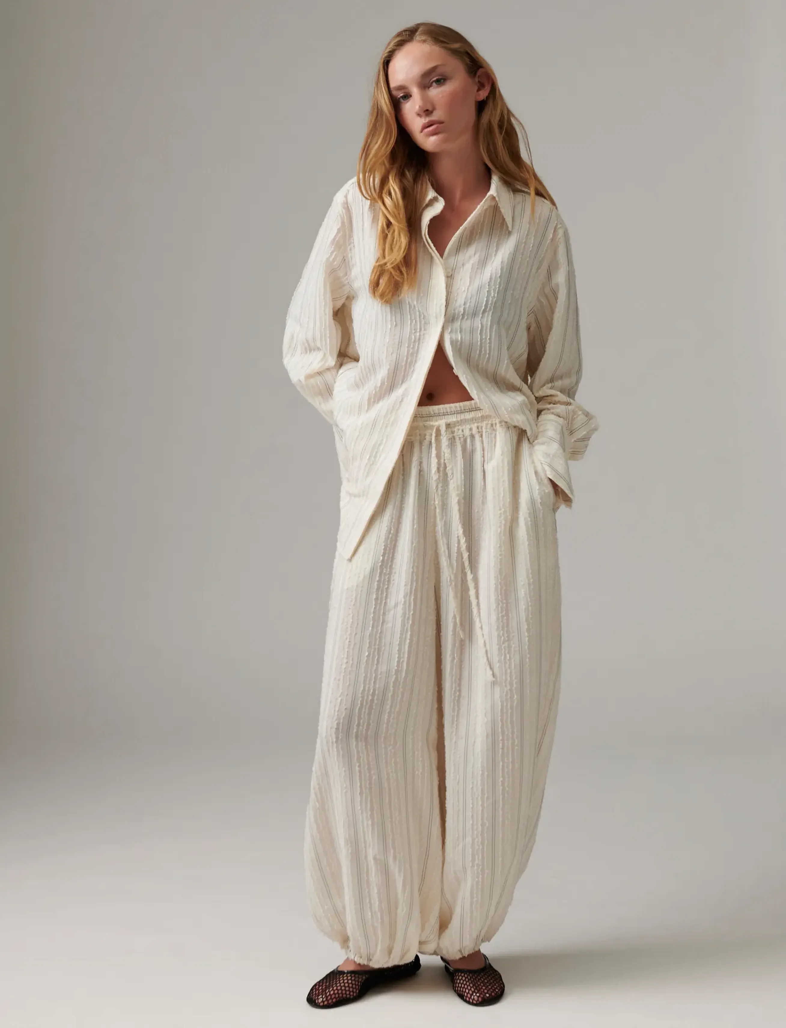 Day Birger et Mikkelsen - DAYHarsha - Raw Stripes - barrelbyxor - jet stream - 5