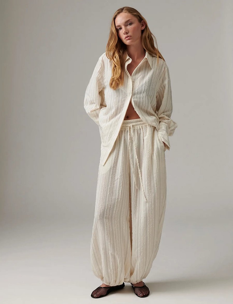 Day Birger et Mikkelsen - DAYHarsha - Raw Stripes - barrelbyxor - jet stream - 5