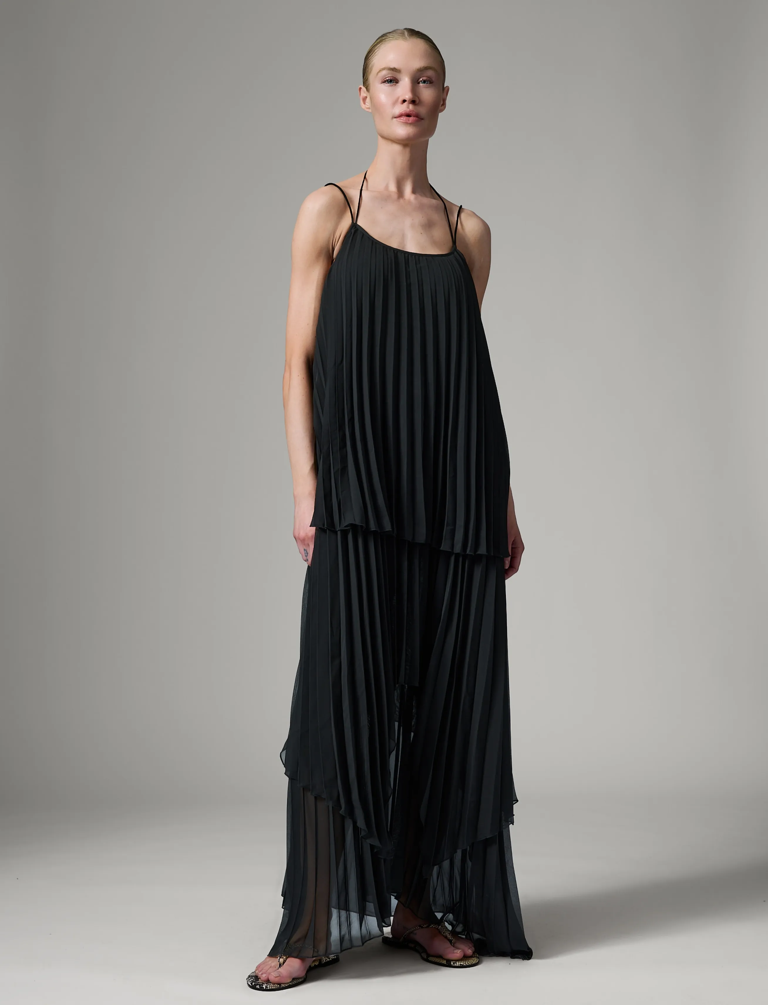 Day Birger et Mikkelsen Isaac - Chiffon Plisse - Klänningar - BLACK / black