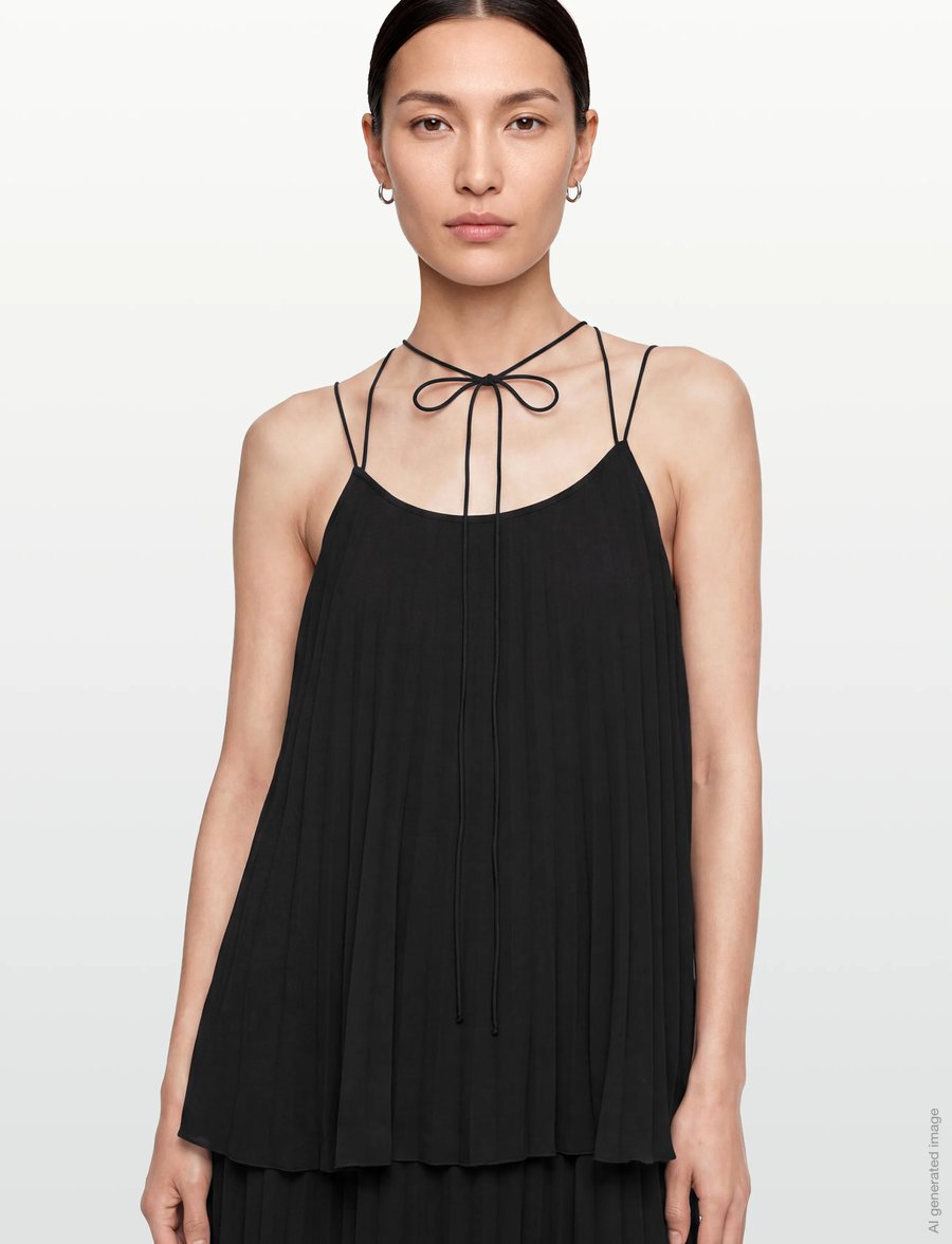 Day Birger et Mikkelsen - Isaac - Chiffon Plisse - sukienki maxi - black - 3