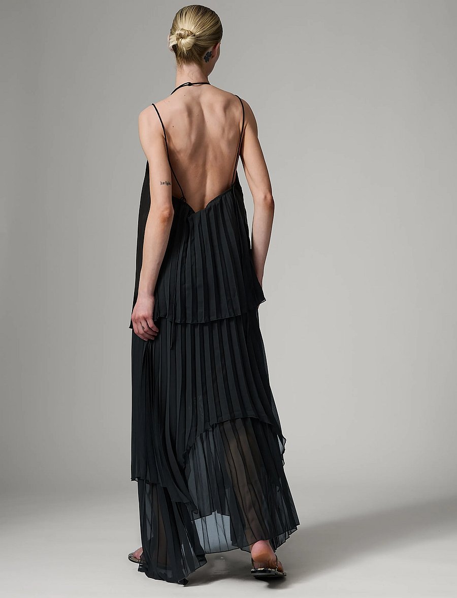 Day Birger et Mikkelsen - Isaac - Chiffon Plisse - maksikleidid - black - 4